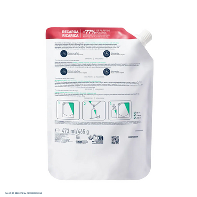 CeraVe Gel Limpiador Espumoso (Refill) 473ml.
