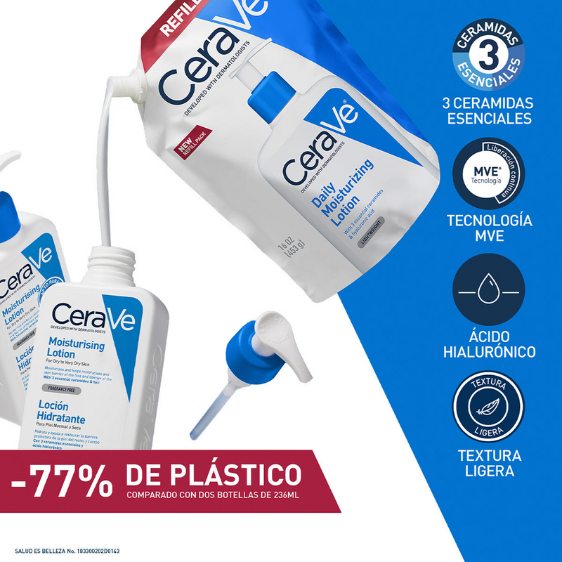 CeraVe Loción Hidratante Refill 473ml.
