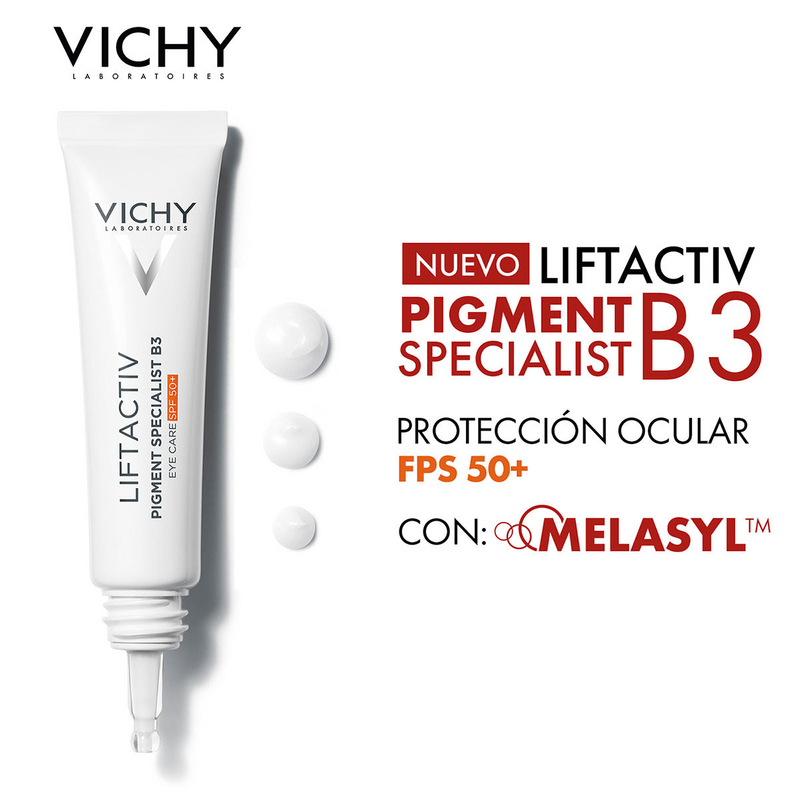 Vichy Liftactiv Pigment Specialist B3 Contorno de Ojos Anti-manchas SPF50+ 15ml.