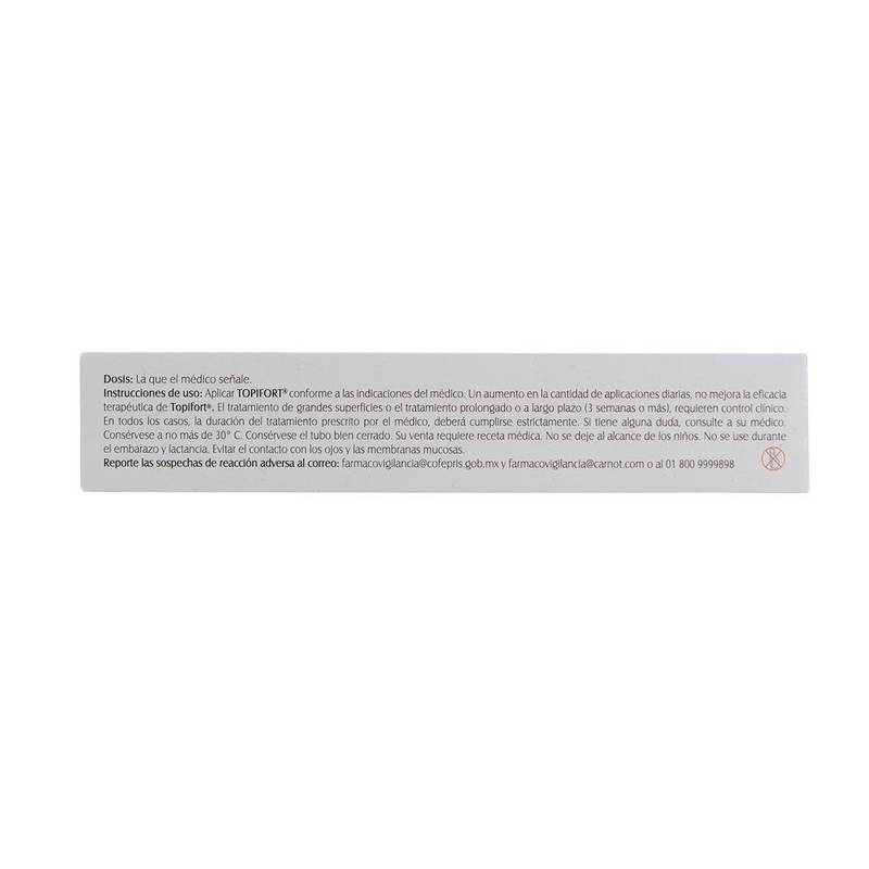 Panalab Topifort Crema Clobetasol 0.05% 30g.