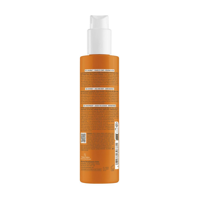 Avene Protector Solar Corporal FPS+50 en Spray 200ml.