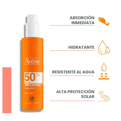 Avene Protector Solar Corporal FPS+50 en Spray 200ml.