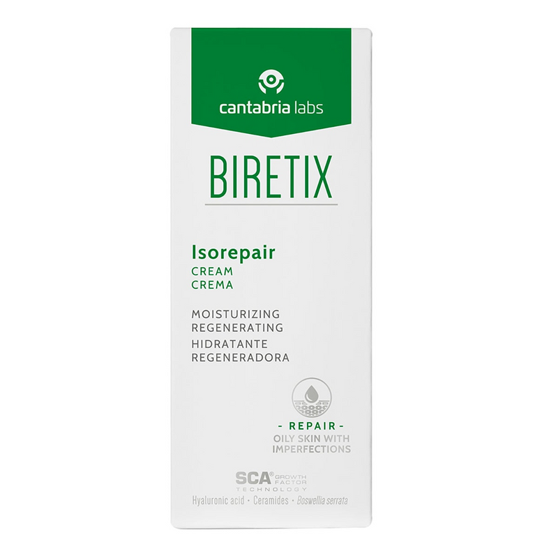 Cantabria Biretix Isorepair Crema Hidratante Reparadora Piel Sensible 50ml.