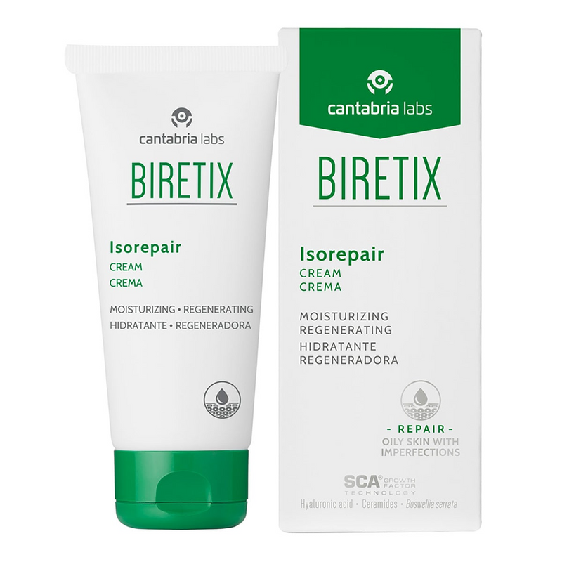 Cantabria Biretix Isorepair Crema Hidratante Reparadora Piel Sensible 50ml.