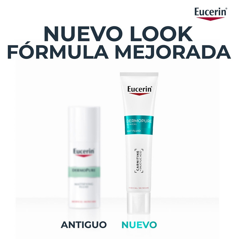 Eucerin DermoPure Clinical Mat Fluid Hidratante Matificante 40ml.