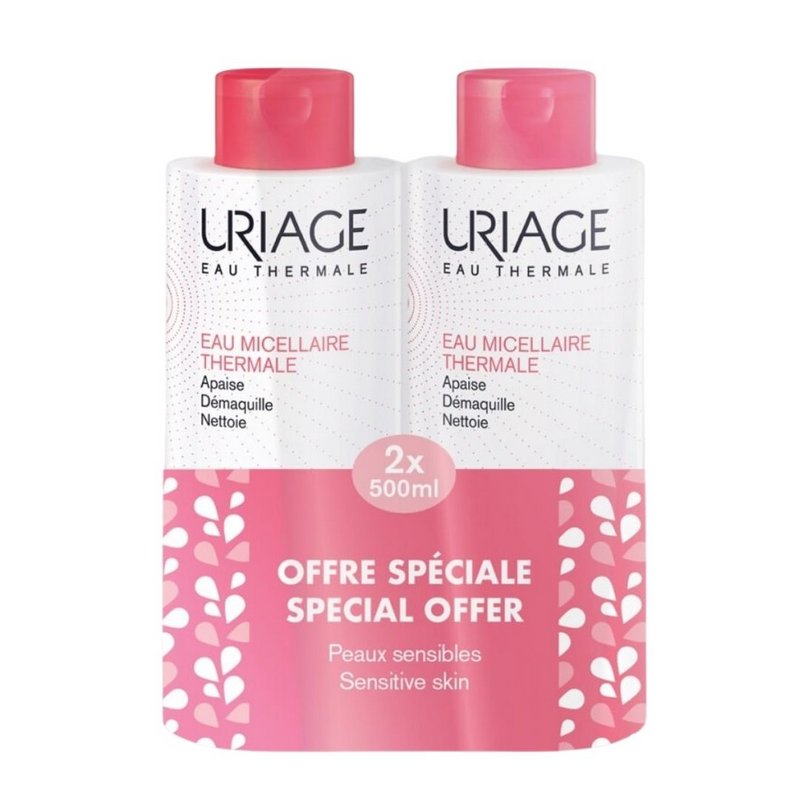 Uriage Kit Duo Agua Micelar Piel Sensible 500ml.