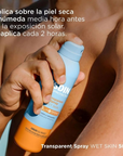 Isdin Protector Solar Transparent Spray Wet Skin SPF50 250ml.