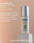 ISDIN Fusion Water Magic Repair SPF50 Protector Solar Reparador con Color 50ml.