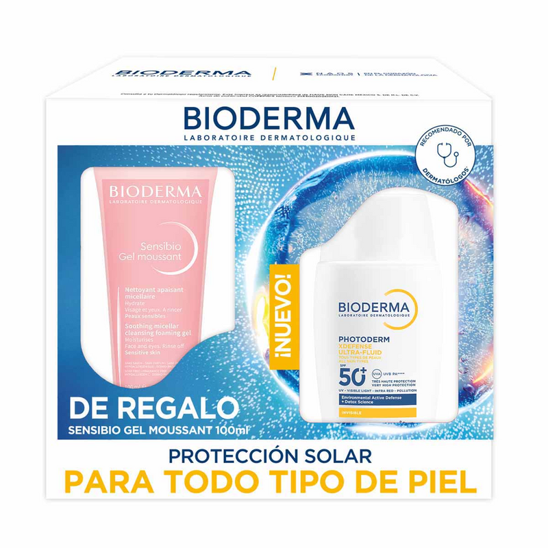 Bioderma - Kit Photoderm Xdefense Neutro 40ml+Sensibio Gel Moussant 100ml.