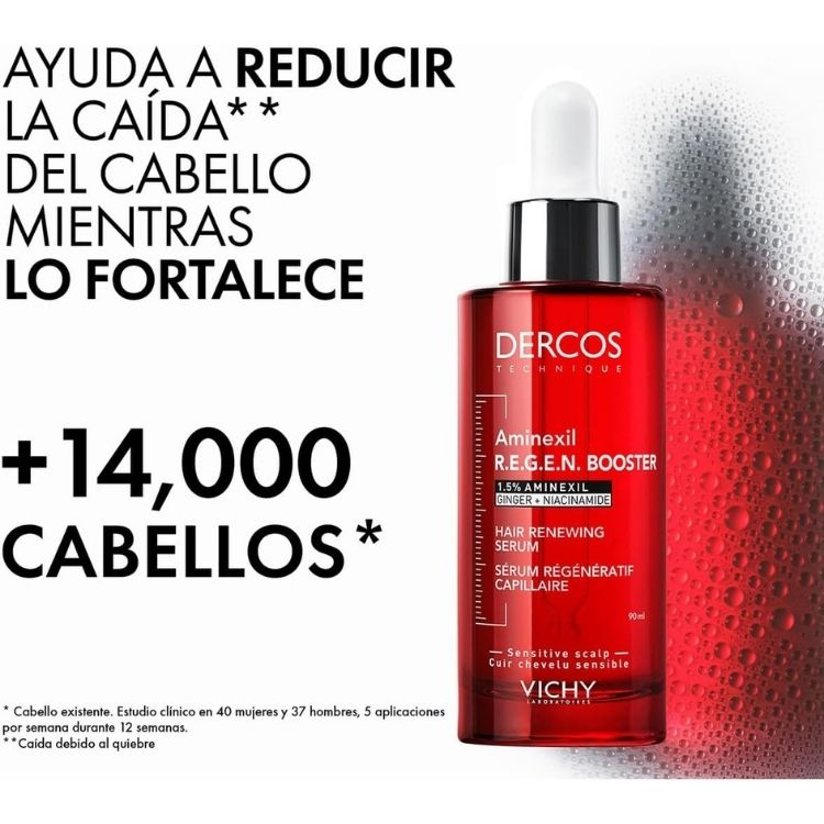 Vichy Dercos Regen Serum Fortalecedor Capilar Anticaída 90ml.