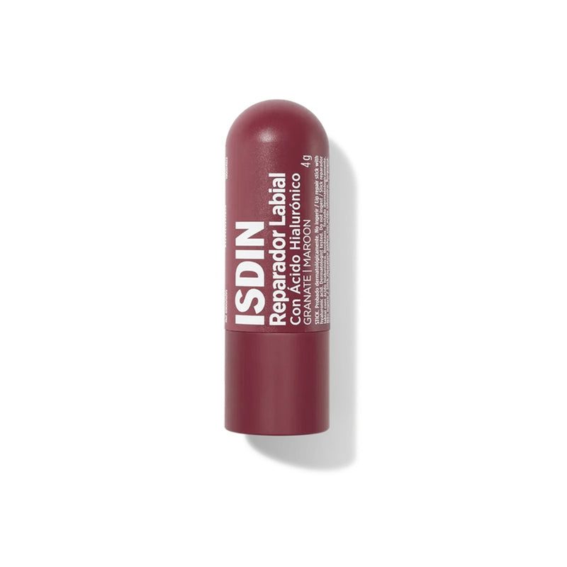 Isdin Reparador Labial Stick hidratación intensa color Granate 4g.
