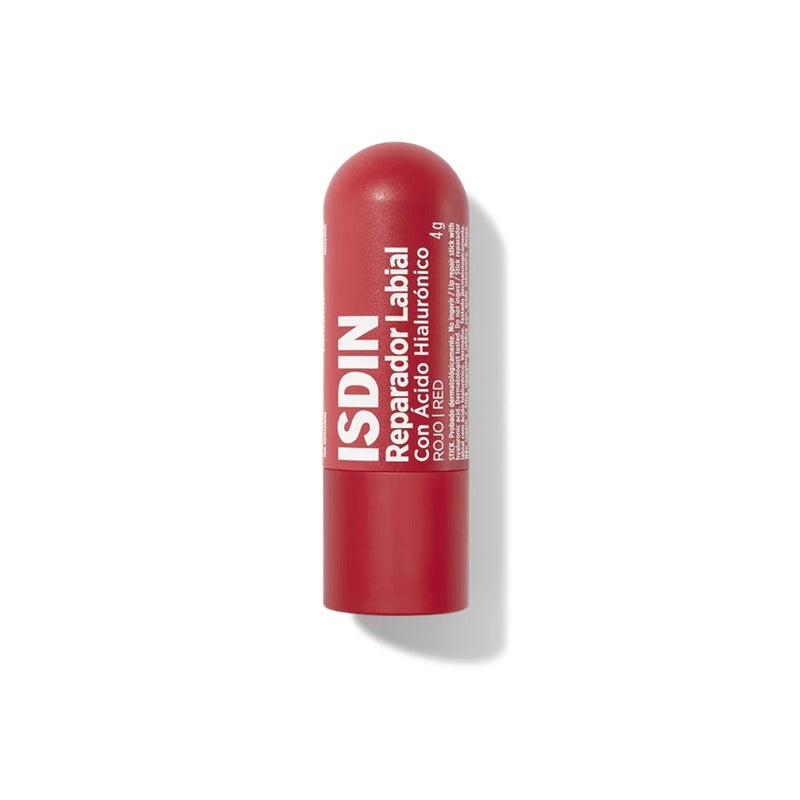 Isdin Reparador Labial Stick hidratación intensa color Rojo 4g.