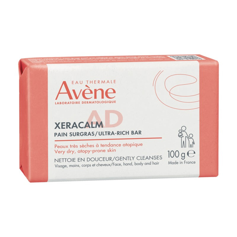 Avene XeraCalm A.D Barra Limpiadora Suave Relipidizante 100g.