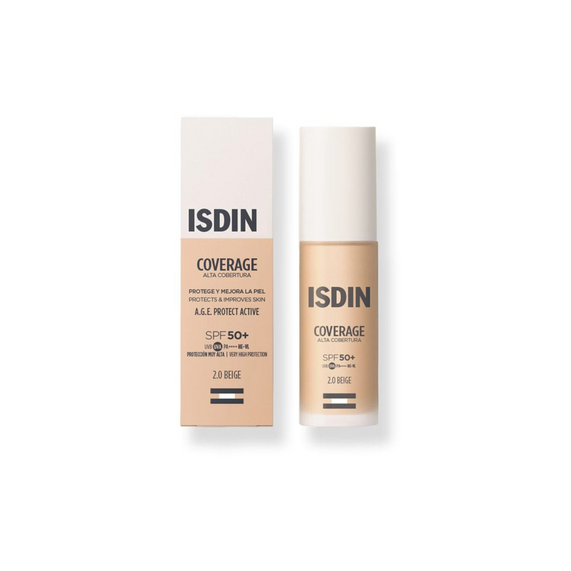 Isdin FP Coverage Tono 2 Beige SPF50 Protector Solar con Color 30ml ...