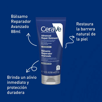 Cerave Bálsamo Reparador Avanzado Piel Seca 88ml.