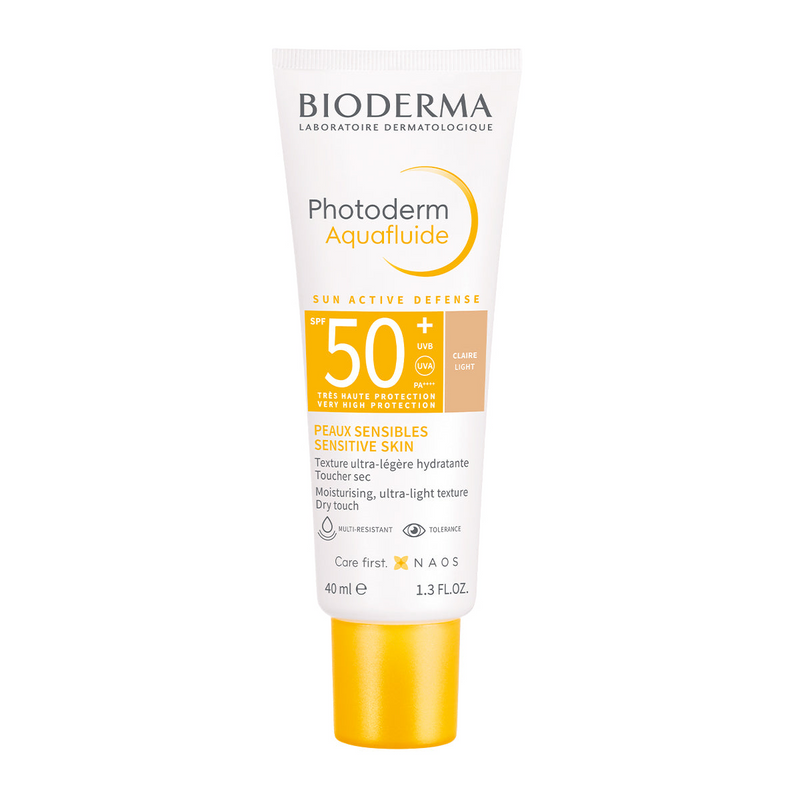 Bioderma Photoderm Aquafluide Protector solar color Claro SPF50+ 40ml.