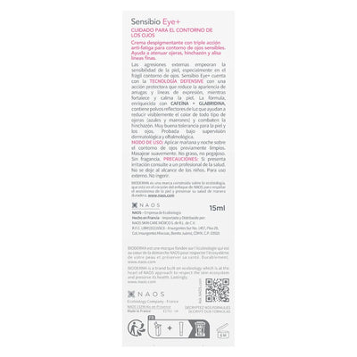 Bioderma Sensibio Eye+ Contorno de Ojos Calmante y Descongestionante 15ml.