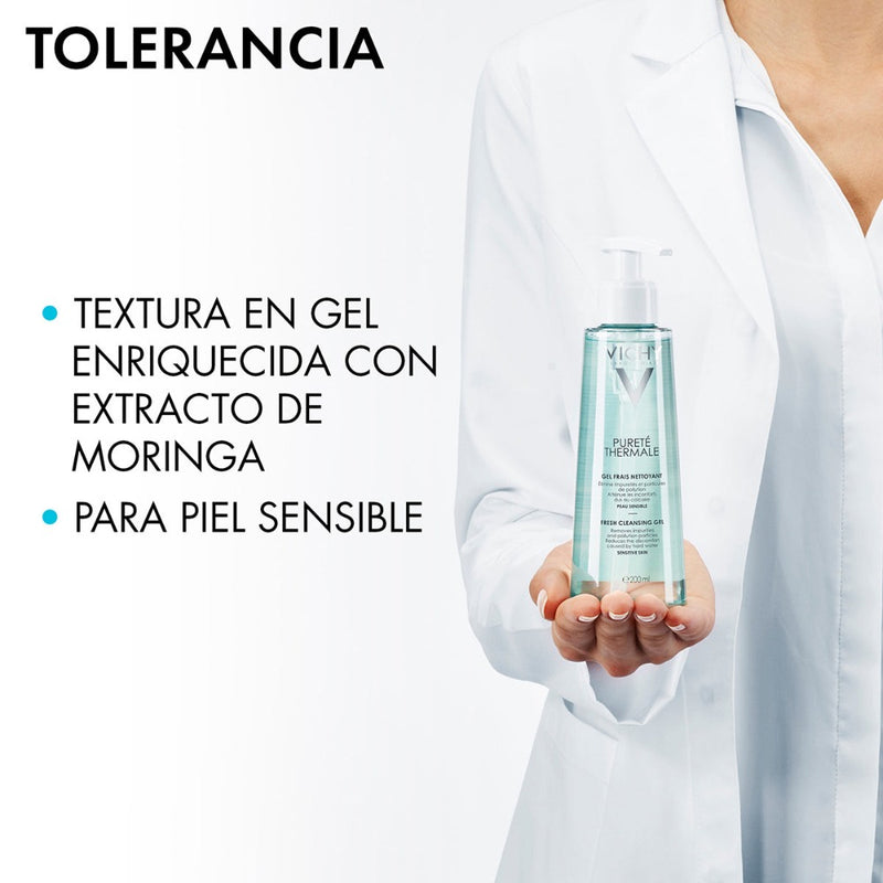 Vichy Pureté Thermale Gel Mousse Limpiador Facial 200ml.