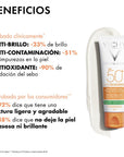 Vichy Capital Soleil Protector Solar Matificante 3 en 1 FPS50+ 40ml.