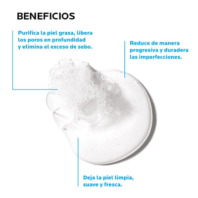 Effaclar gel microexfoliante limpiador piel grasa 400ml