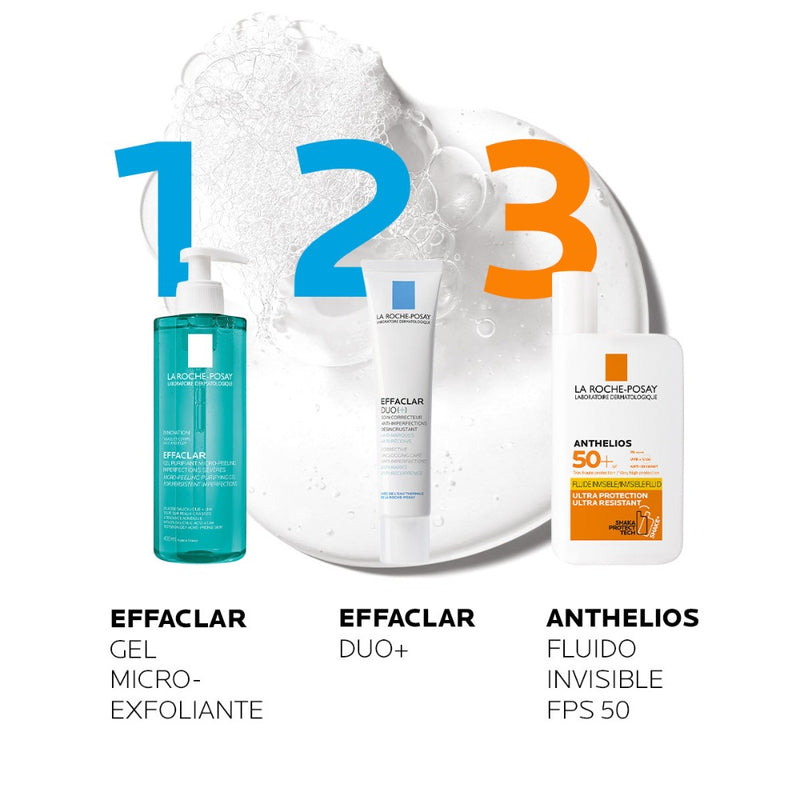 Effaclar gel microexfoliante limpiador piel grasa 400ml