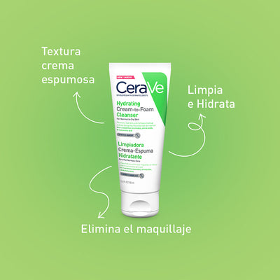 Cerave Limpiadora Crema Espuma Hidratante 100ml