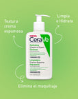 CeraVe Crema Limpiadora Espumosa Hidratante 256ml.