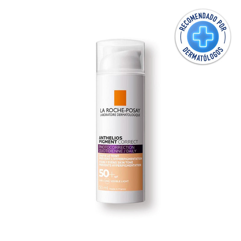 La Roche-Posay Anthelios Pigment Correct Crema Protectora FPS50+ Tono Light 50ml.