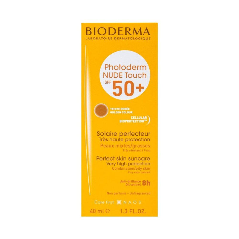 Bioderma Photoderm Nude Touch FPS50+ 40ml Color Dorado