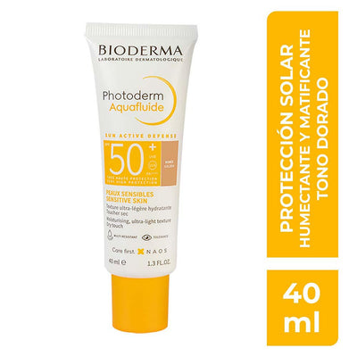 Bioderma Photoderm Aquafluido SPF50+ Dorado T/Seco 40ml