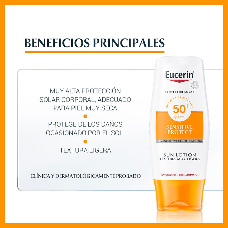 Eucerin Sun Loción Muy Ligera FPS 50  150ml