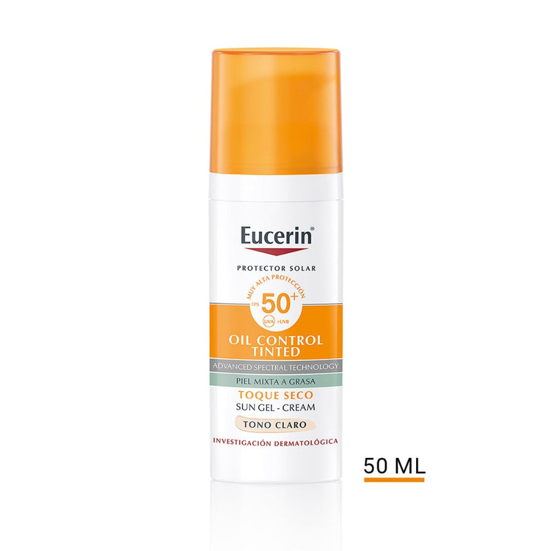 Eucerin SPF 50+ Oil control tono claro 50ml
