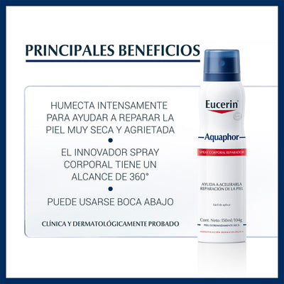 Eucerin  Aquaphor Spray Corporal Reparador 150ml