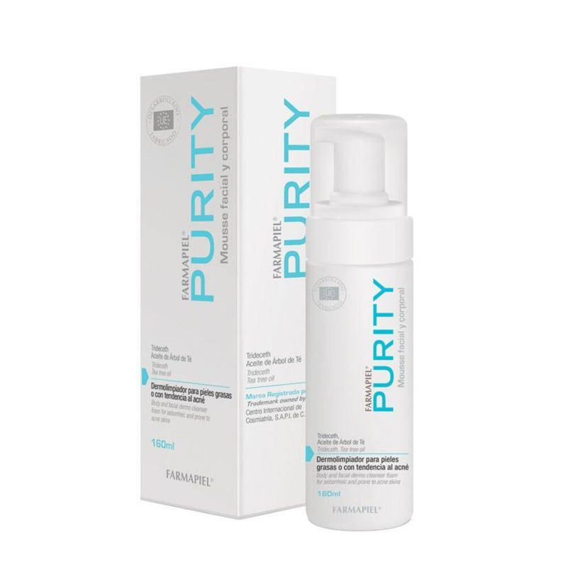 Farmapiel Purity Mousse Limpiadora Facial y Corporal 160ml.