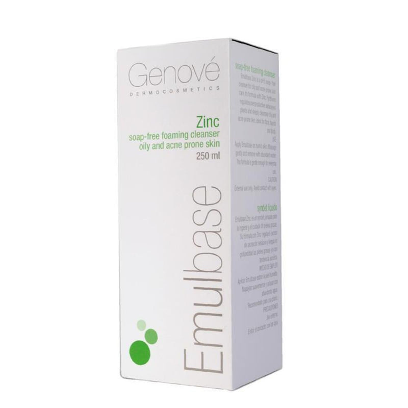 Genove Emulbase Crema Hidratante con Zinc 250ml.
