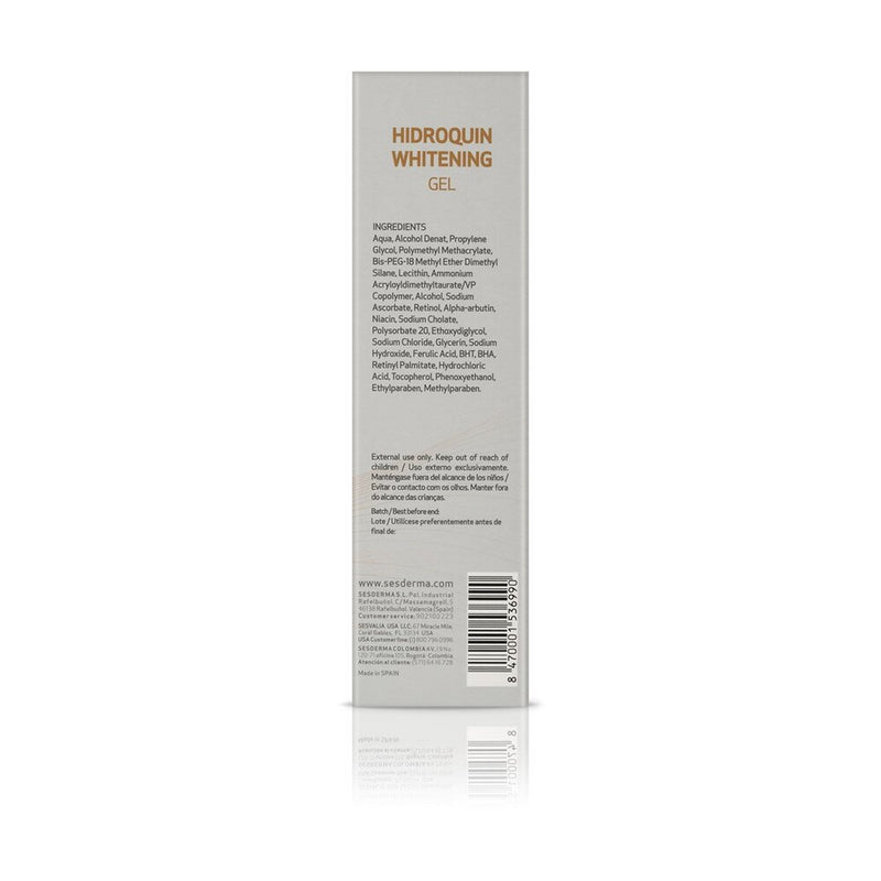 Sesderma Hidroquin Whitening Gel Despigmentante Iluminador Facial 50ml.
