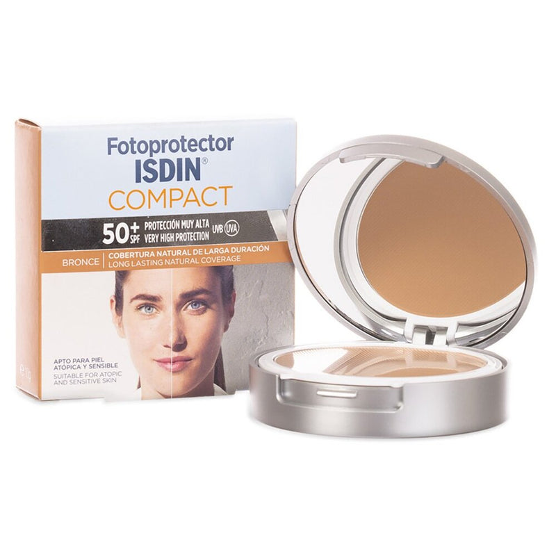 Fotoprotector Isdin 50+ Compacto 10gr Color Bronce